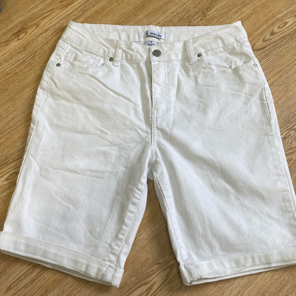 d.jeans shorts, white, rarely worn good condition
